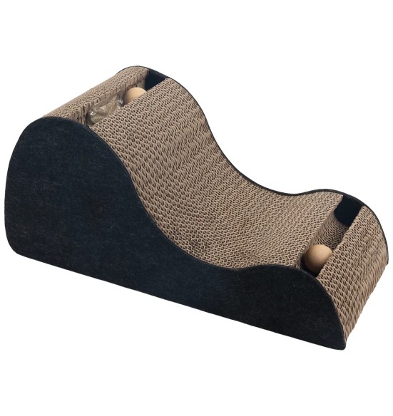 Картонная когтеточка для кошек с шариками Simple Cat Play-N- Scratcher (Pawise)