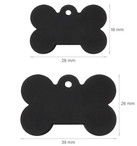 Graveeritud ripats koerale, kondikujuline koera...