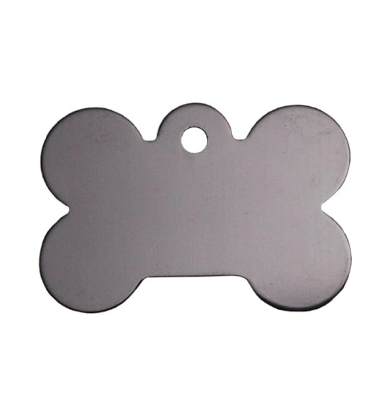 Кулон с гравировкой для собаки, подвеска в форме косточки, серый (Classic)