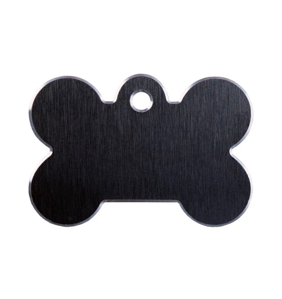 Кулон с гравировкой для собаки, подвеска в форме косточки, чёрный (Hi-Line)