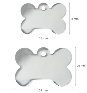 Graveeritud ripats koerale, kondikujuline koera nimesilt,... 2