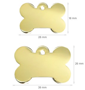 Graveeritud ripats koerale, kondikujuline koera nimesilt,... 2