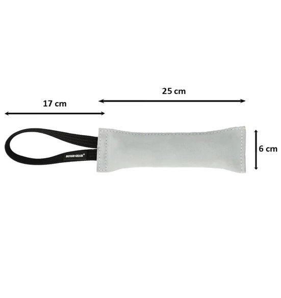Кусалка из натуральной кожи с одной петлей, белая (Dingo Gear)