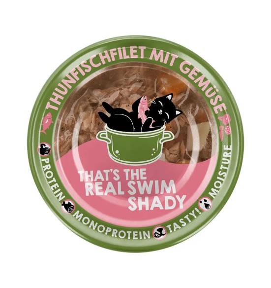 Lucky Lou Extra Food tuunifilee ja köögiviljad puljongis, konserv kassile 70 g