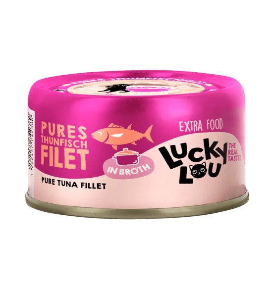 Lucky Lou Extra Food tuunikala filee puljongis, konserv kassile 70 g