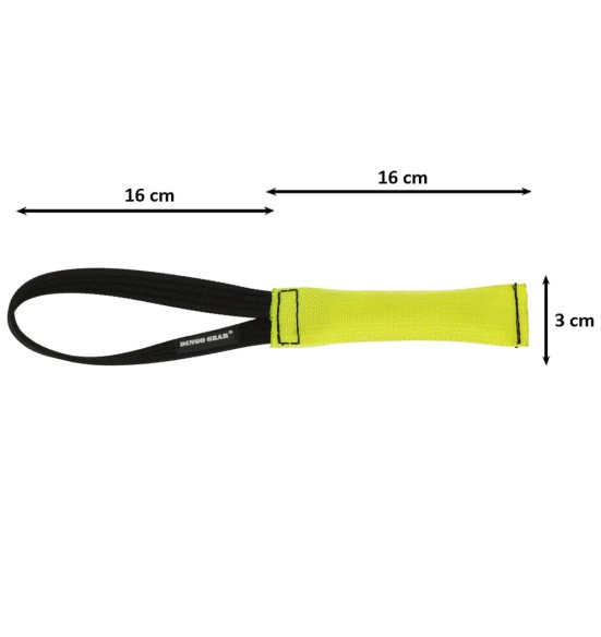 Patukas / nuts tuletõrjevoolikust, ühe aasaga, kollane (Dingo Gear)