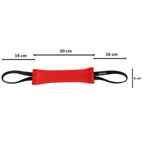 Перетяжка из пожарного рукава, с двумя петлями, красная... 2