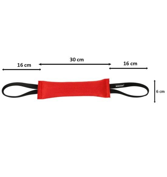 Patukas / nuts tuletõrjevoolikust, kahe aasaga, punane (Dingo Gear)