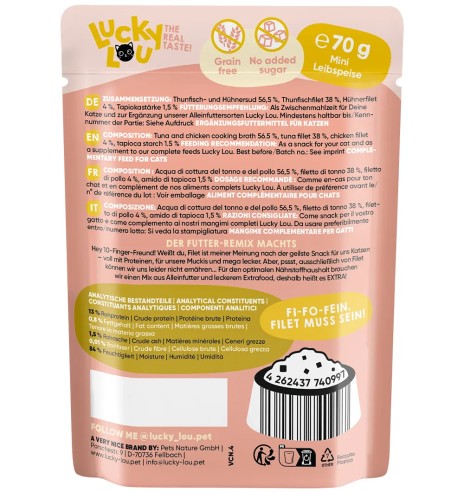 Lucky Lou Extra Food tuunikala ja kanafilee...