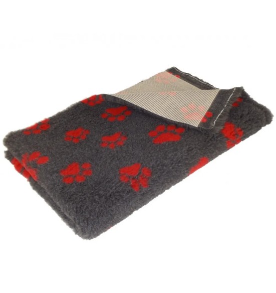 Vetbed Premium libisemisvastane matt, Inglise originaal, paksus 22 mm, tumehall punaste käpajälgedega