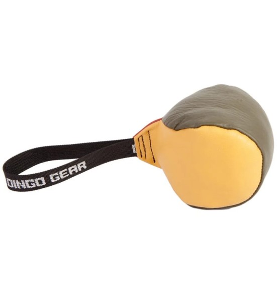 Мяч-кусалка из натуральной кожи, с одной петлёй, Ø 11 см (Dingo Gear)