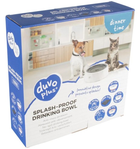 Миска для домашних животных с защитой от брызг,...