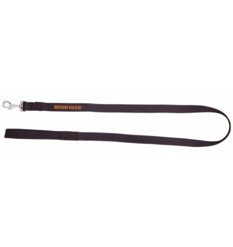 Koera jalutusrihm ROLLER, kummeeritud, aasaga, must (Dingo Gear)