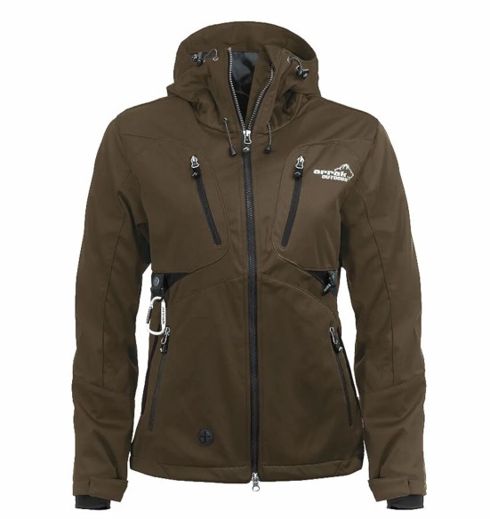 Jope naistele, veekindel ja tuulekindel, pruun Akka Softshell (Arrak)