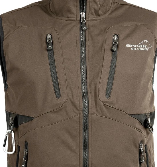 Vest meestele, veekindel ja tuulekindel, pruun Acadia Softshell, koerajuhile (Arrak)