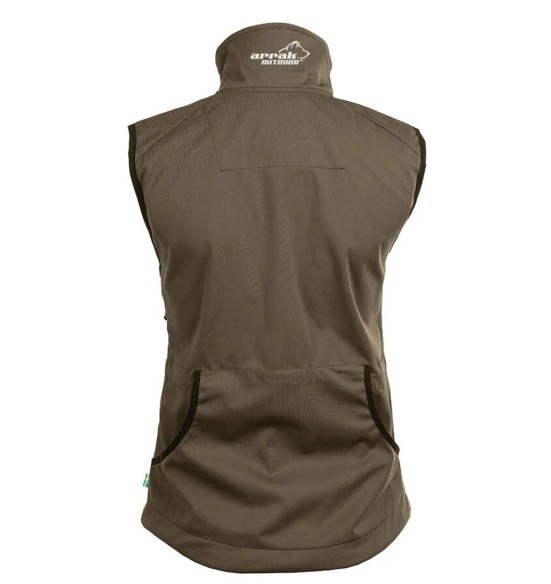 Vest naistele, veekindel ja tuulekindel, pruun Acadia Softshell, koerajuhile (Arrak)