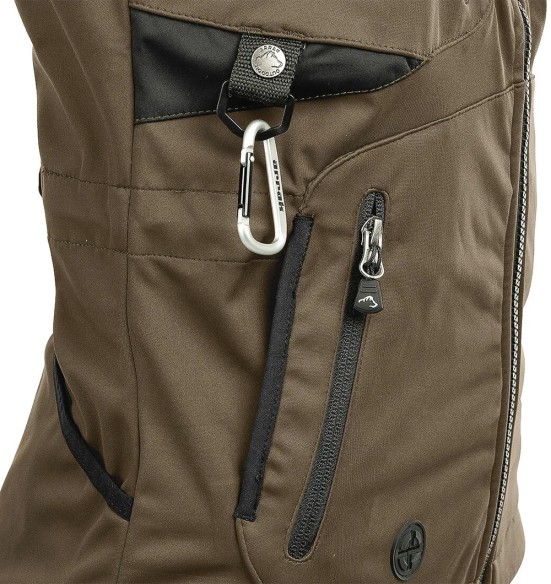 Vest naistele, veekindel ja tuulekindel, pruun Acadia Softshell, koerajuhile (Arrak)