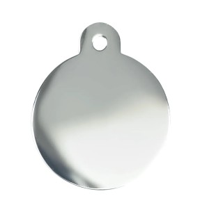 Graveeritud ripats koerale, hõbetatud ümar koera... 2