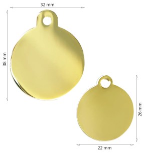 Кулон с гравировкой для собаки, круглый, черный (Hi-Line) – Hi-Line – iMarc – Valgekihv 2