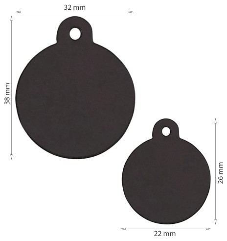 Graveeritud ripats koerale, ümar koera...