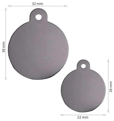 Graveeritud ripats koerale, ümar koera...