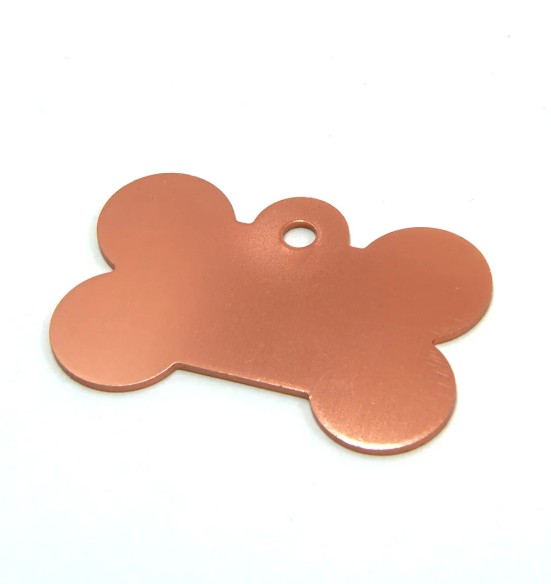 Кулон с гравировкой для собаки, подвеска в форме косточки, розовое золото (Classic)