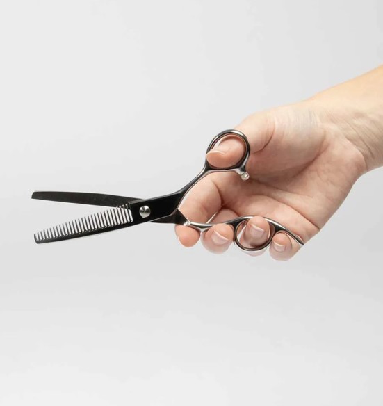 Fileerimiskäärid koera ja kassi karva õhendamiseks (Noir Japandi)