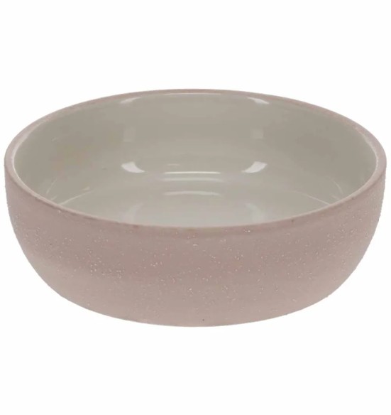 Керамическая миска, розовая, Stone Sandy Ocean (Duvoplus)