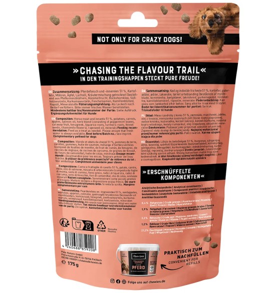 Chewies treeningmaius koerale hobuselihaga Trainings-Happen, teraviljavaba, monovalguline, kotikeses (Pets Nature)