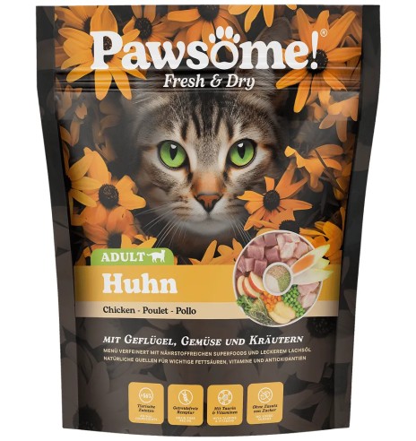 Pawsome! Fresh & Dry kassi kuivtoit kanalihaga,...