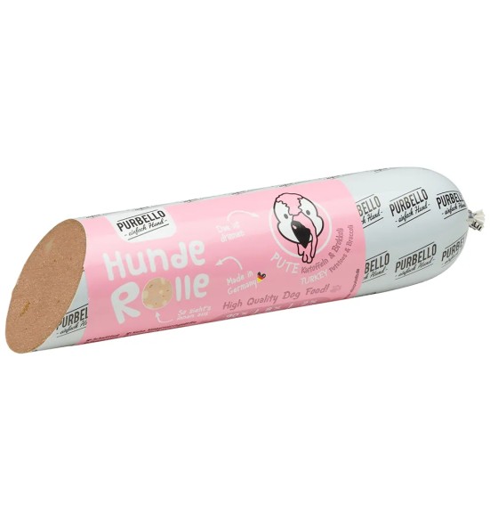 Колбаса для собак PURBELLO – ИНДЕЙКА с БРОККОЛИ и КАРТОФЕЛЕМ (Dogz Finefood)