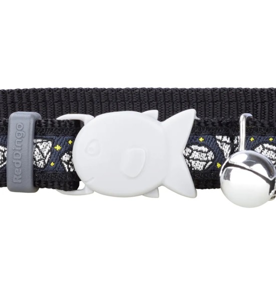 Kassi kaelarihm disainmustriga Diamond Black (Red Dingo)