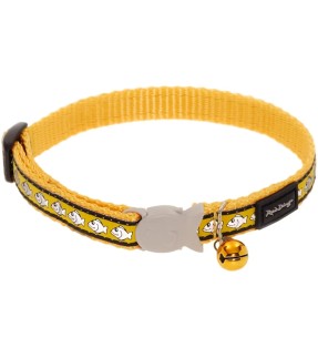 Ошейник для кошек с дизайнерским принтом Paw Impressions Red (Red Dingo) – Ошейники для кошек – Red Dingo – Valgekihv