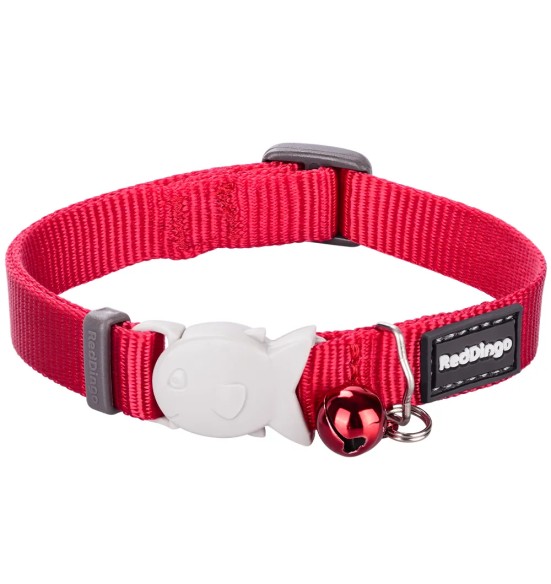 Ошейник для кошек, красный Classic Red (Red Dingo)