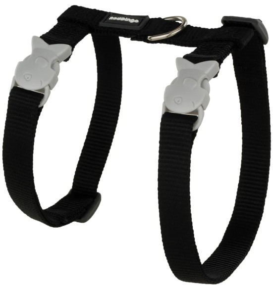 Шлейка и поводок для кошек, чёрный Classic Black (Red Dingo)