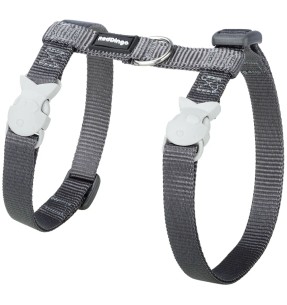 Traksid ja jalutusrihm kassile, disainmustriga White Spots on Red (Red Dingo)–Traksid ja jalutusrihmad–Red Dingo–Valgekihv 2