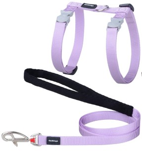 Traksid ja jalutusrihm kassile, helkurmustriga Reflective Fish Hot Pink (Red Dingo)–Traksid ja jalutusrihmad–Red Dingo–Valgekihv