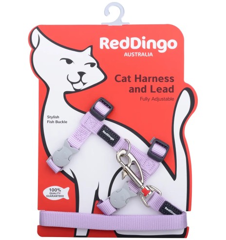 Kassi traksid ja jalutusrihm, pastelne lilla...