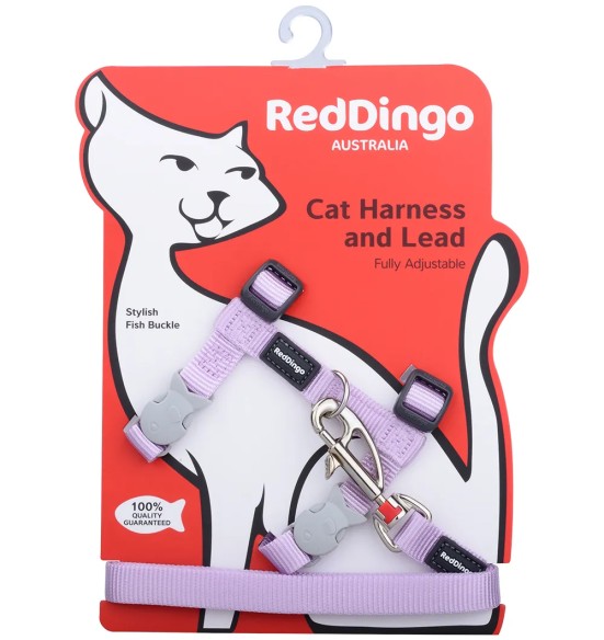 Kassi traksid ja jalutusrihm, pastelne lilla Classic Pastel Purple (Red Dingo)