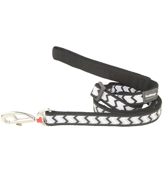 Jalutusrihm koerale, helkurmustriga Reflective Ziggy Black (Red Dingo)