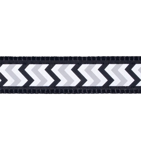 Поводок для собак со светоотражающим рисунком Reflective Ziggy Black (Red Dingo)