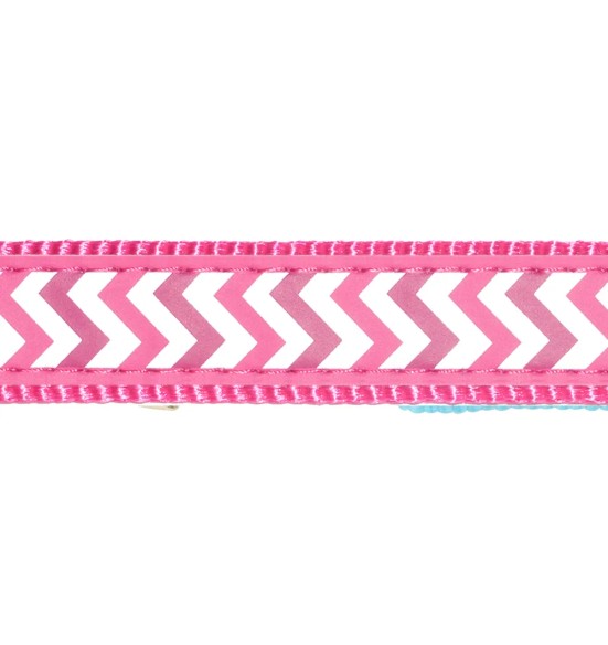 Jalutusrihm koerale, helkurmustriga Reflective Ziggy Hot Pink (Red Dingo)