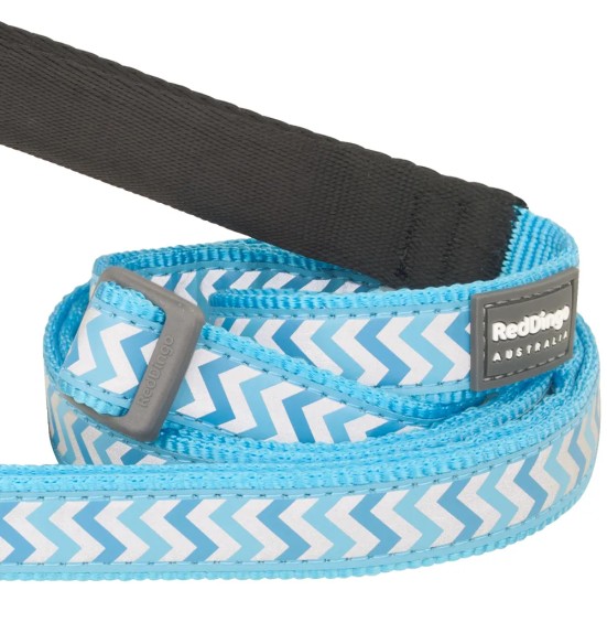 Поводок для собак со светоотражающим рисунком Reflective Ziggy Turquoise (Red Dingo)