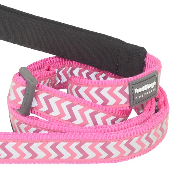 Jalutusrihm koerale, helkurmustriga Reflective Ziggy Hot Pink (Red Dingo)