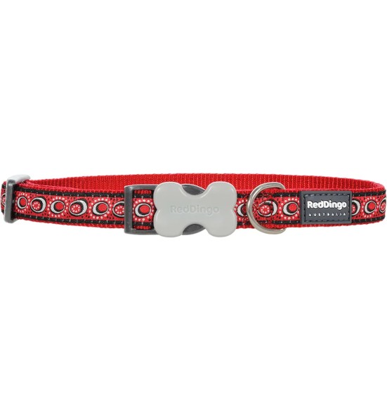 Ошейник для собак с дизайнерским принтом Cosmos Red (Red Dingo)
