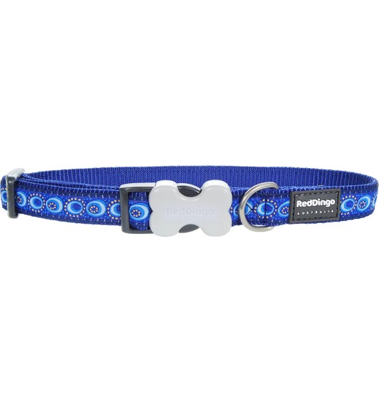 Kaelarihm koerale, disainmustriga Cosmos Dark Blue (Red Dingo)