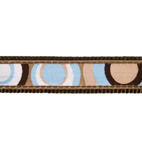 Ошейник для собак с дизайнерским принтом Flying Bones Hot Pink (Red Dingo) – Disainmustriga – Red Dingo – Valgekihv 2