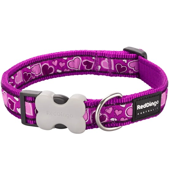 Kaelarihm koerale, disainmustriga Breezy Love Purple (Red Dingo)