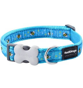 Traksid koerale, disainmustriga Bumble Bee Turquoise (Red Dingo)–Disainmustriga–Red Dingo–Valgekihv