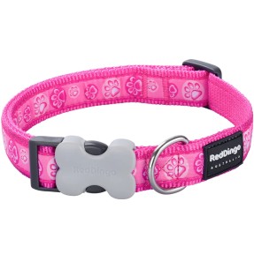 Ошейник для собак с дизайнерским принтом Flying Bones Turquoise (Red Dingo) – Disainmustriga – Red Dingo – Valgekihv